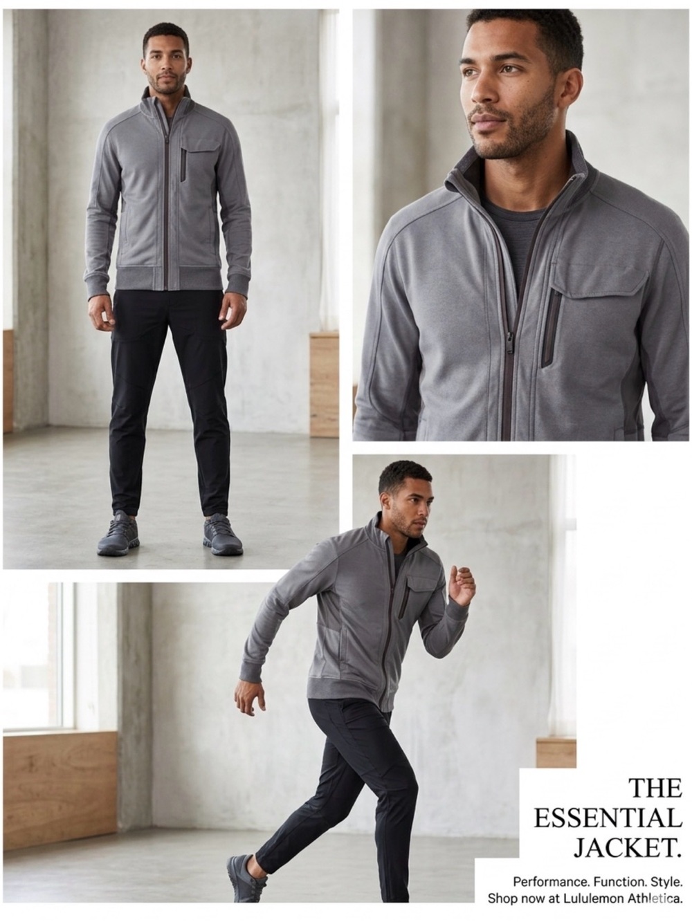 Lululemon Gray Men's Performance Jacket - Medium